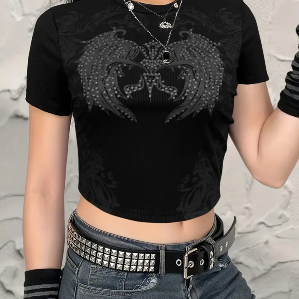 Y2k cropped Tshirt